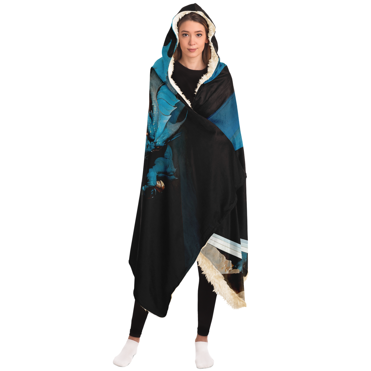 Draconic Deceiver Hooded Blanket