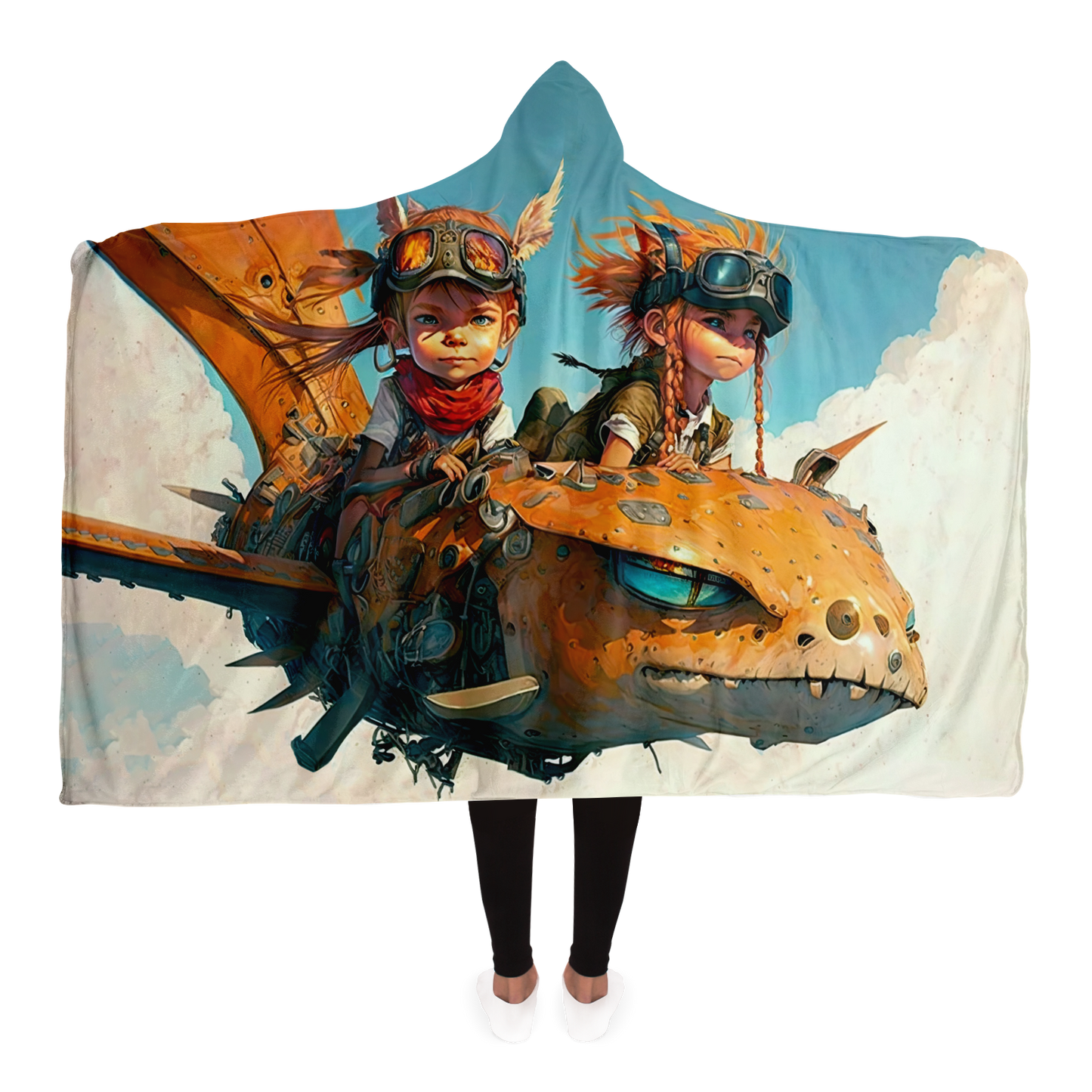 Thick as Thieves Sky Pirates Hooded Blanket