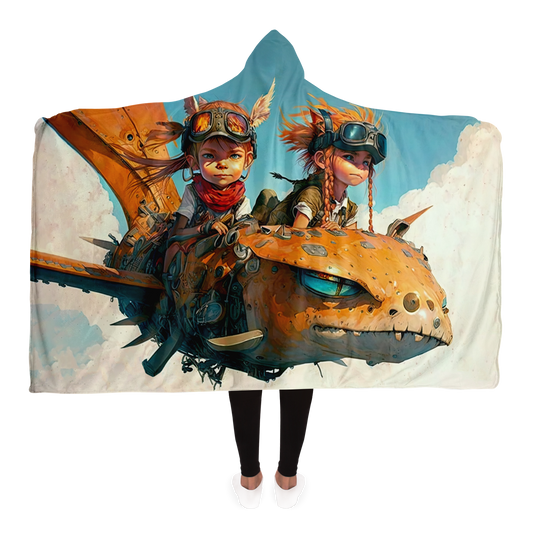 Thick as Thieves Sky Pirates Hooded Blanket