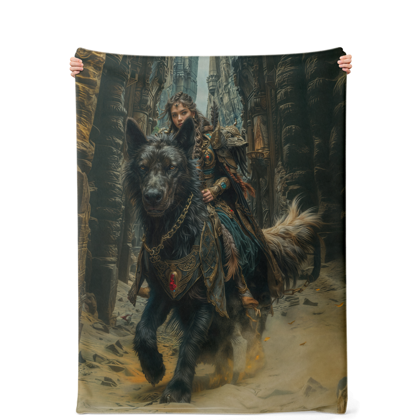 Midnight Rider Premium Microfleece Blanket