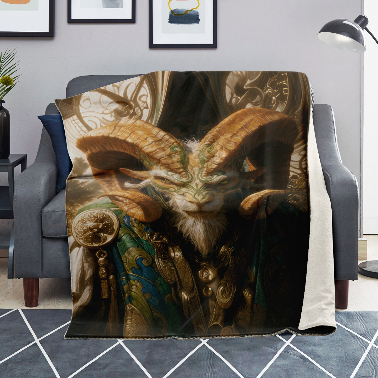 Double-Cross Cleric Premium Microfleece Blanket