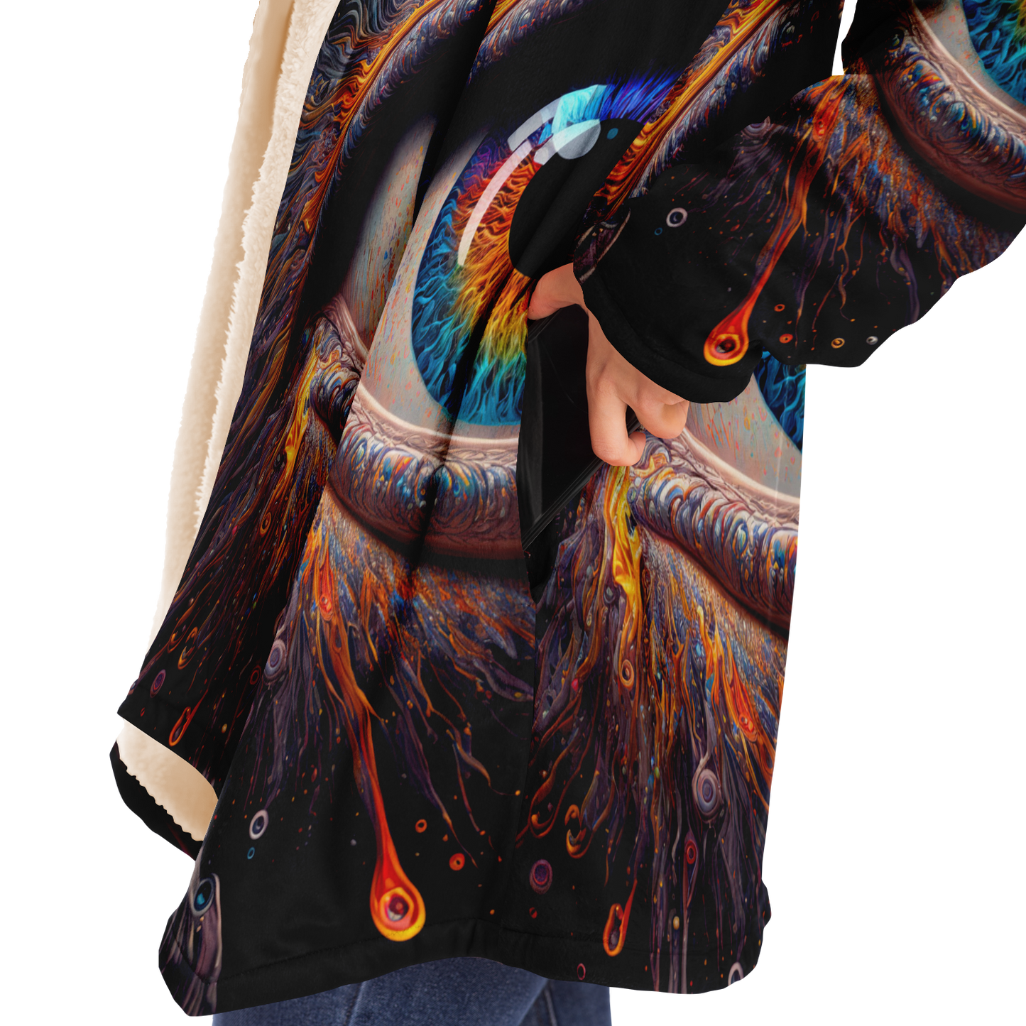 Liquid Dream Sight Microfleece Festival Cloak