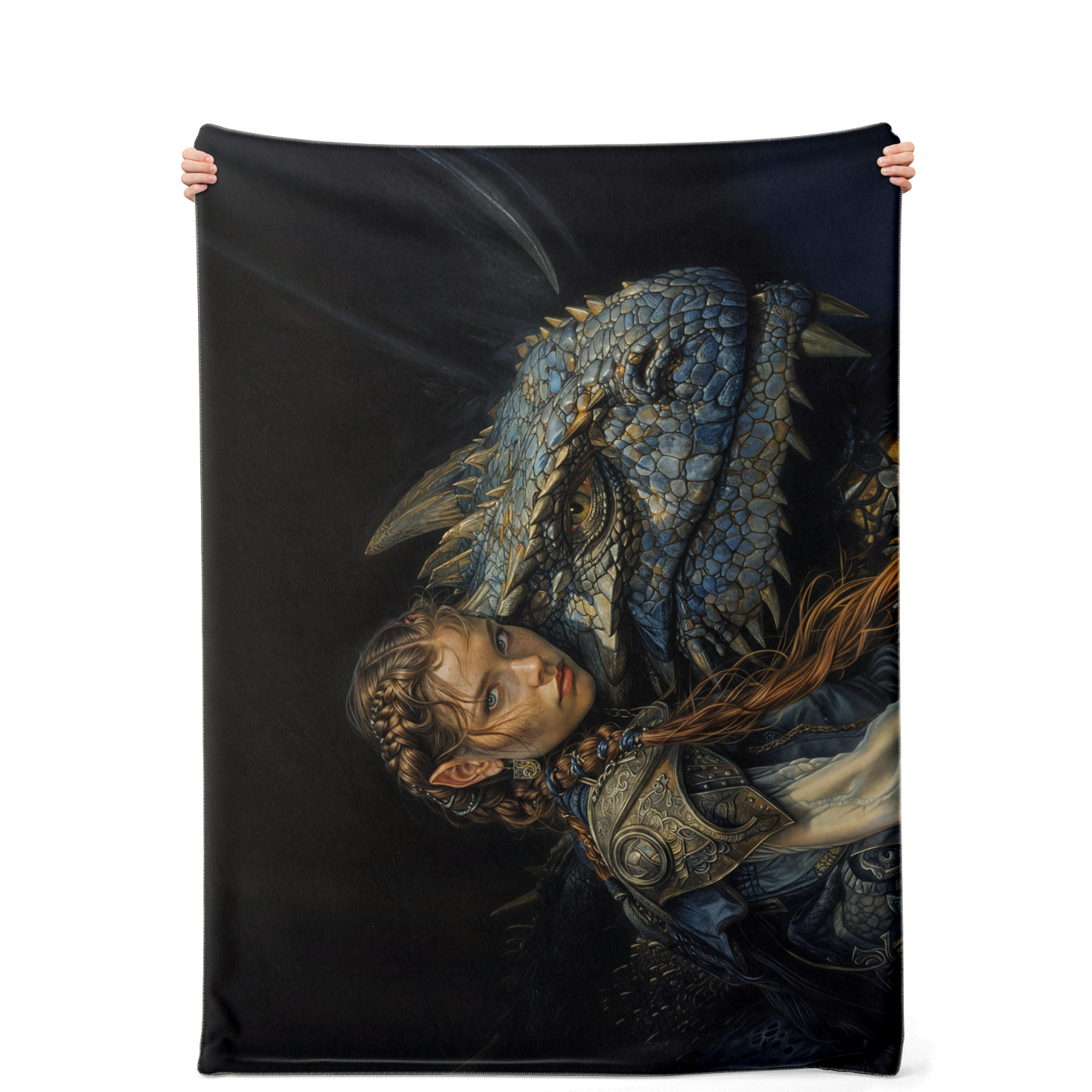 Bond Of The Dragonrider Premium Microfleece Blanket