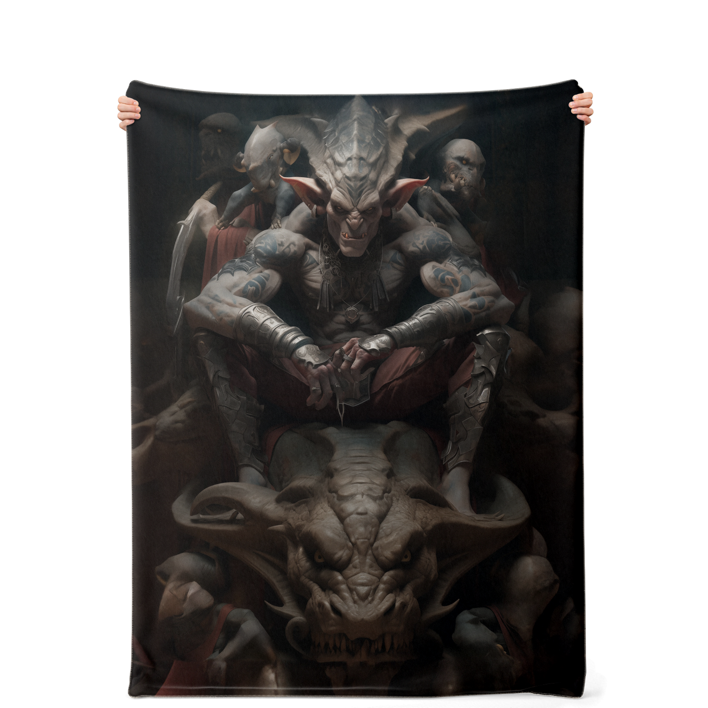 Draconian Goblin King Premium Microfleece Blanket