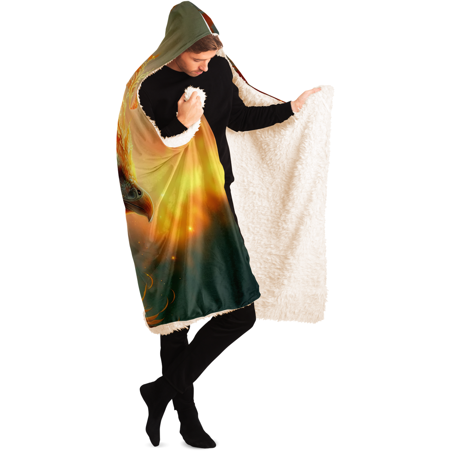 Feathers Of The Phoenix Hooded Blanket