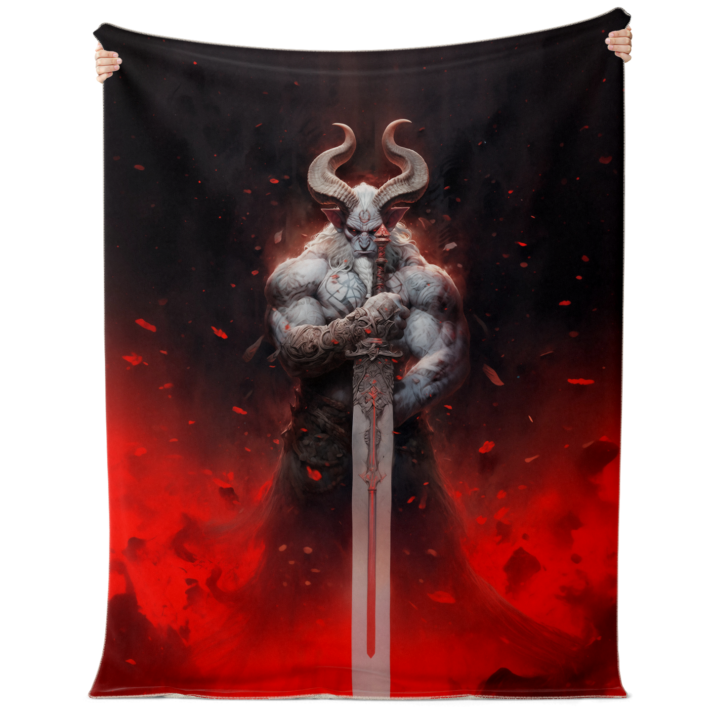 Premium Hellforge Minotaur Microfleece Blanket