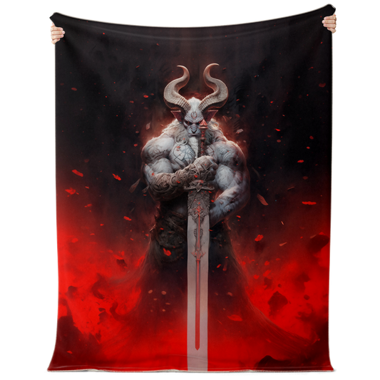 Premium Hellforge Minotaur Microfleece Blanket