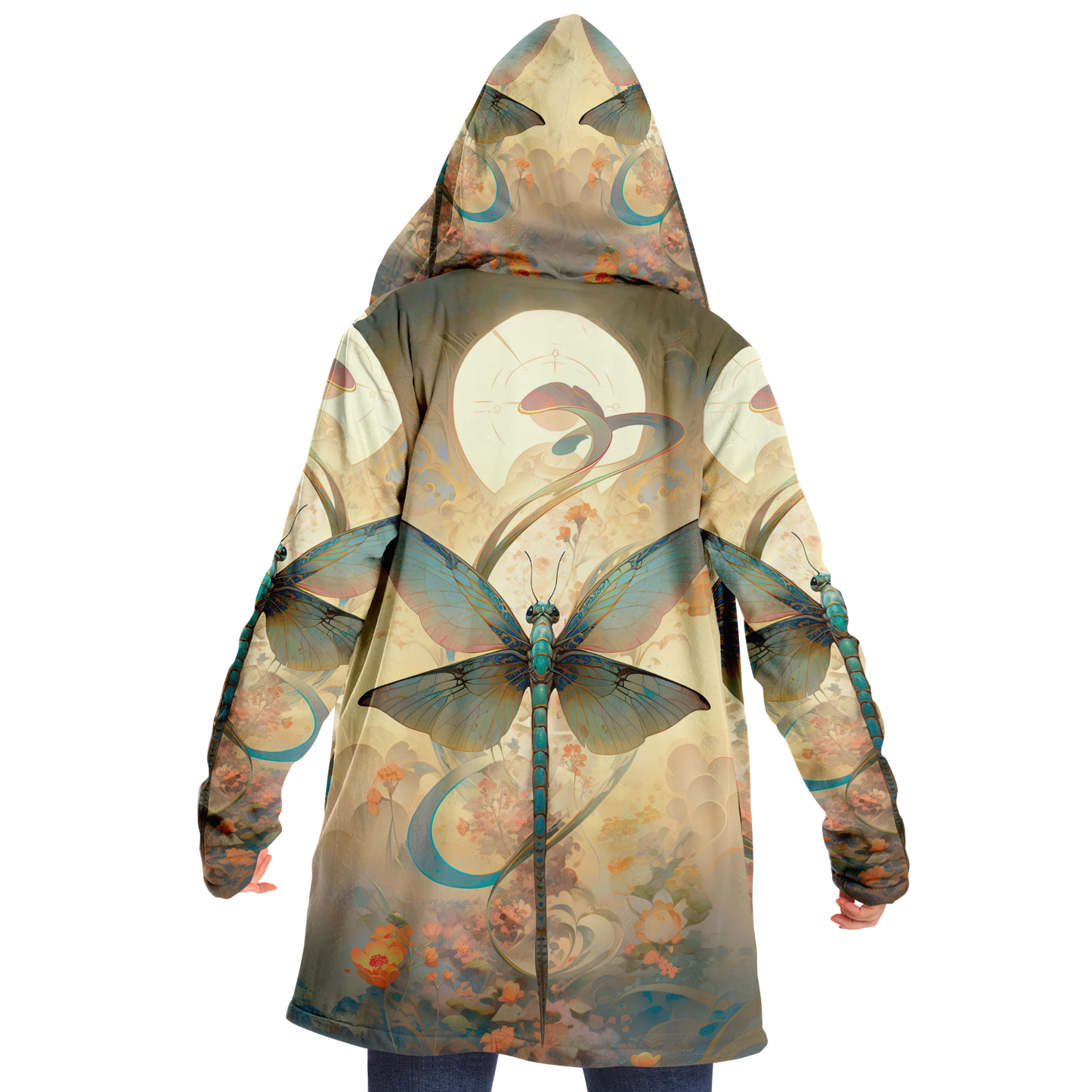 Zen Dragonfly Microfleece Cloak