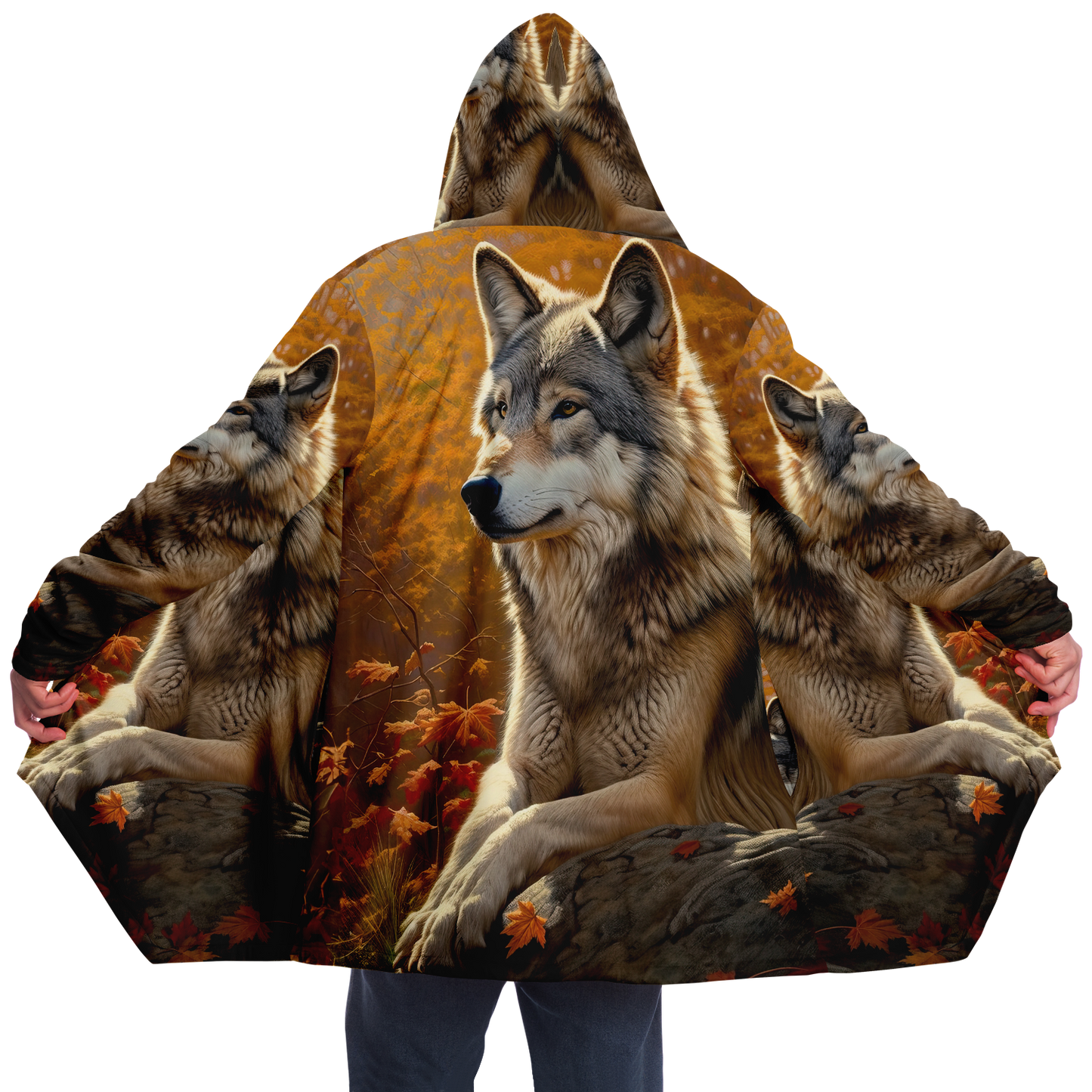 Watcher Wolf Microfleece Cloak