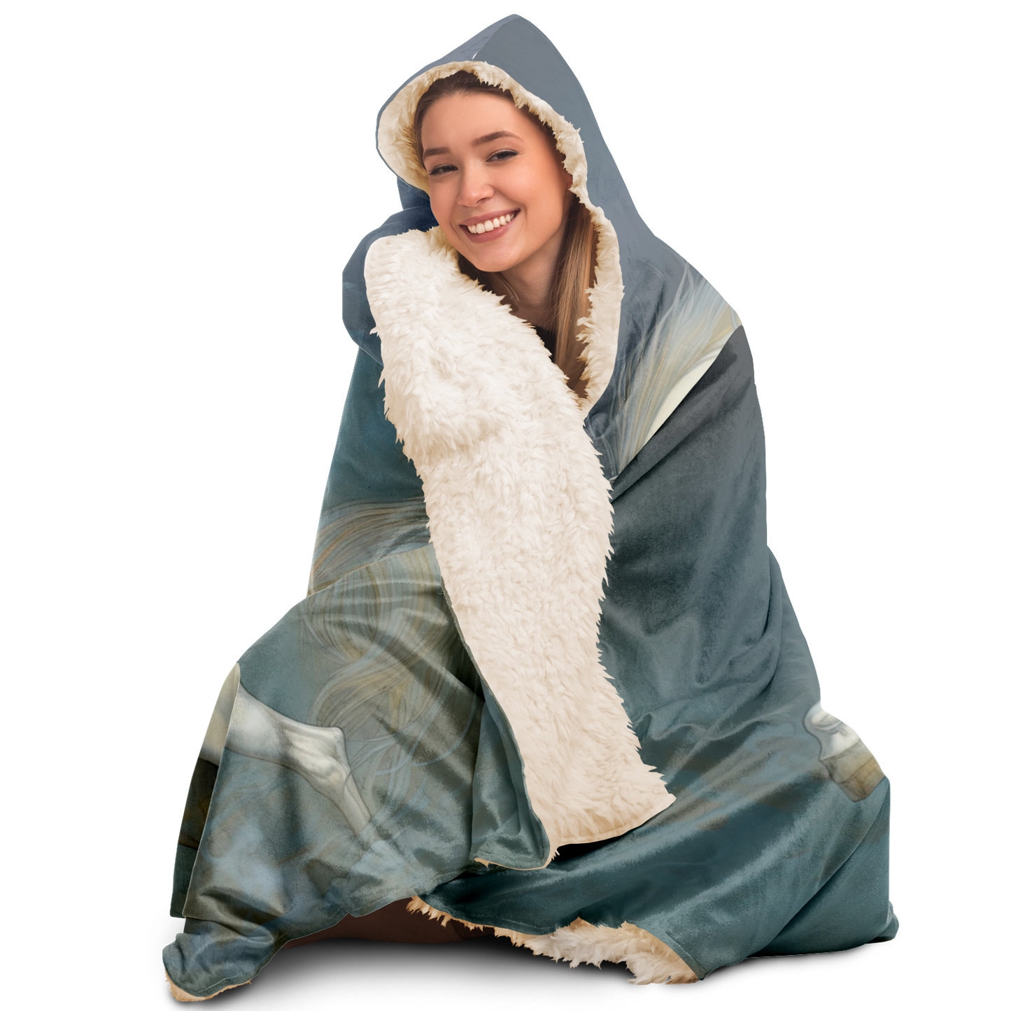 Unicorns Grace Hooded Blanket