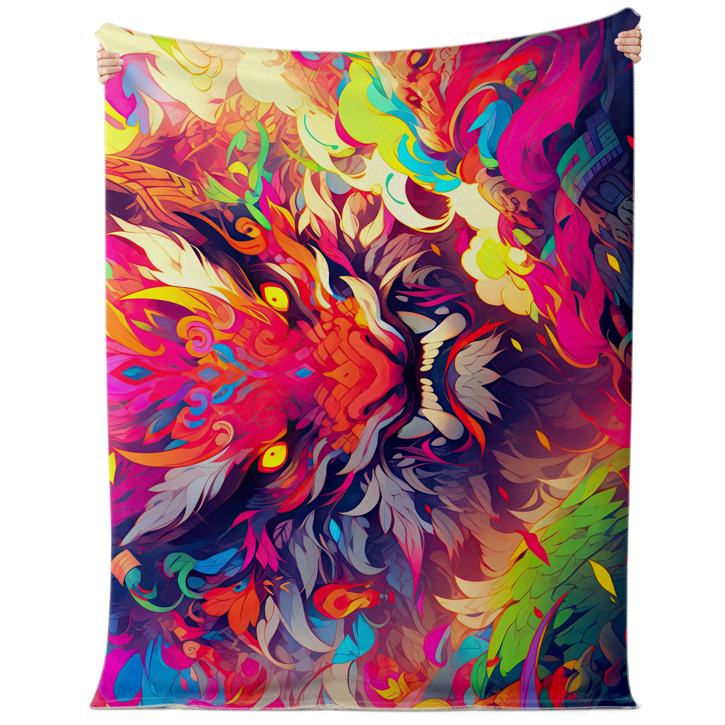 Oni Tiger Premium Microfleece Blanket