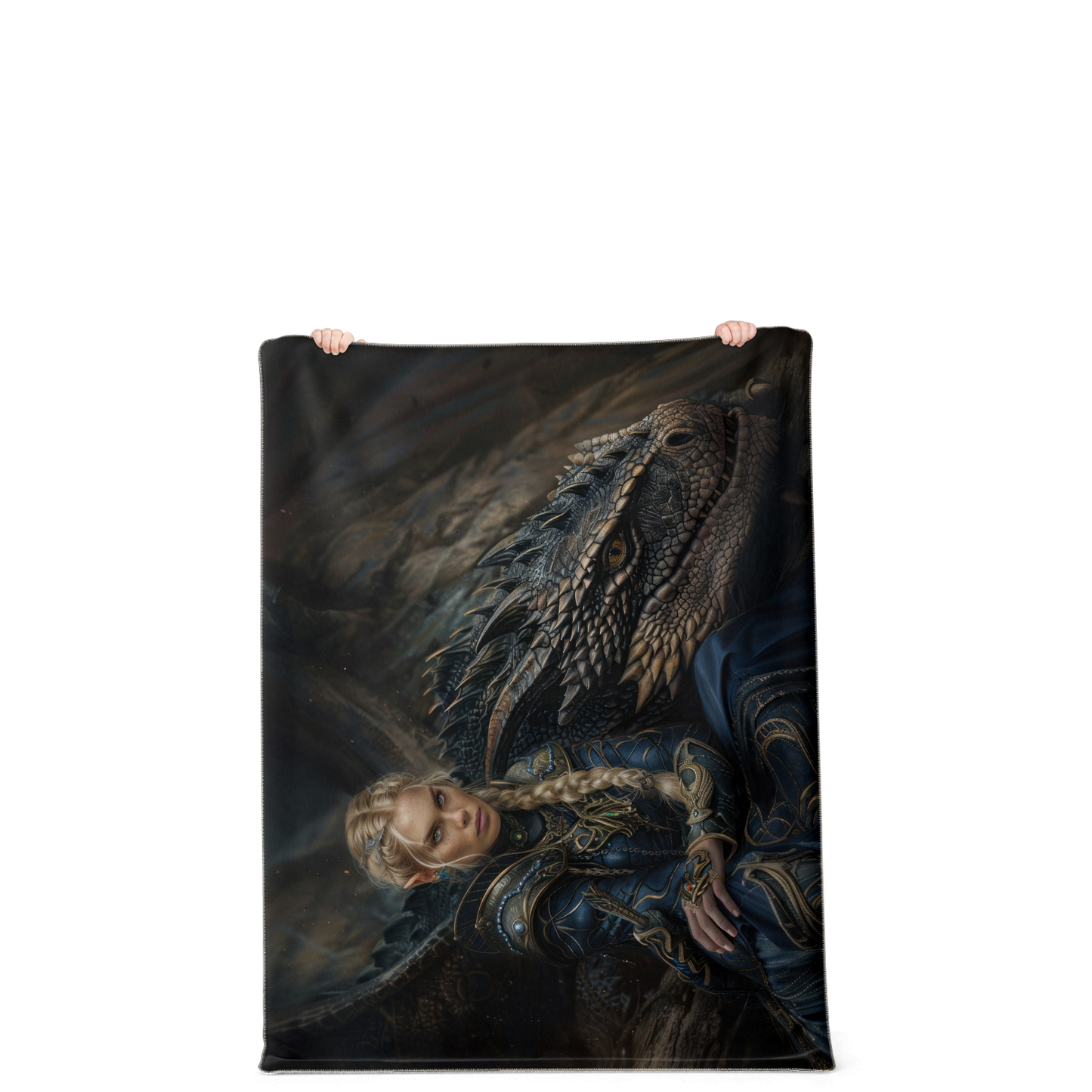 Premium Microfleece Queen's Legion Sky Knight Blanket