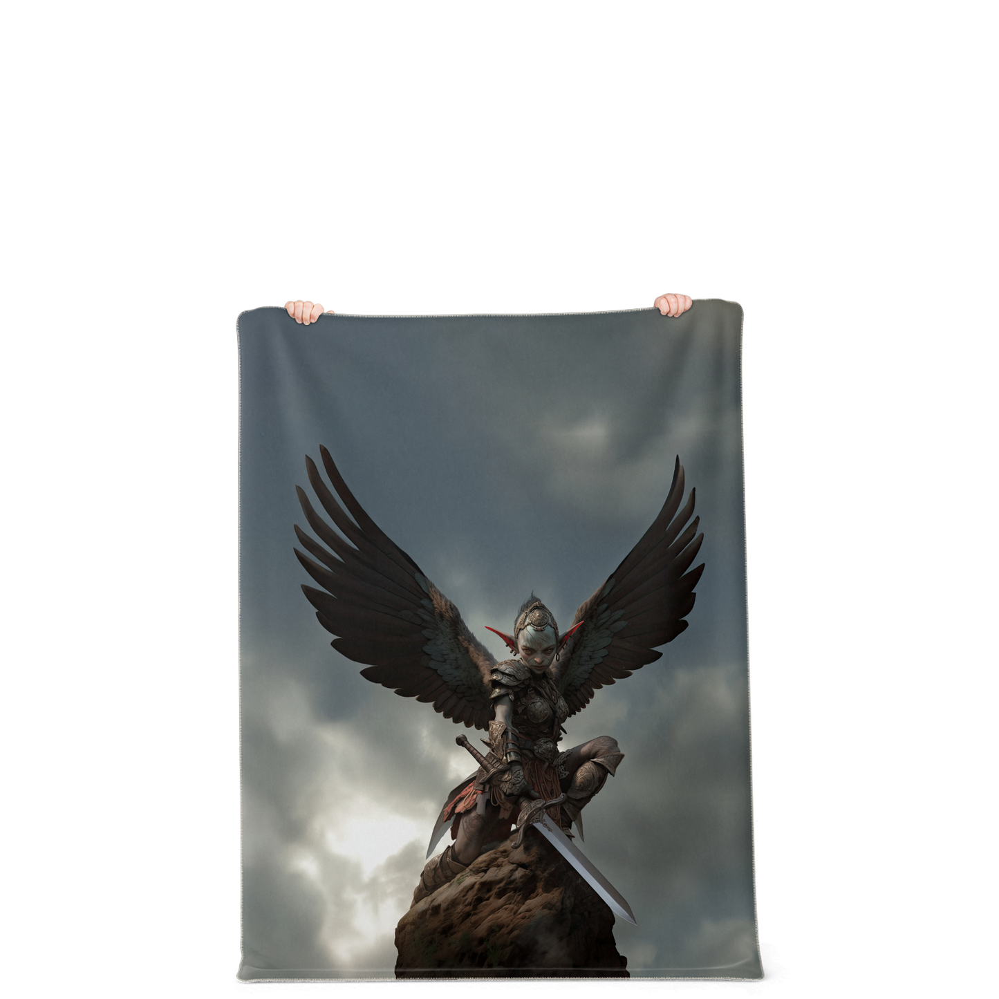 Goblin Harpy Queens Gaurd Premium Microfleece Blanket