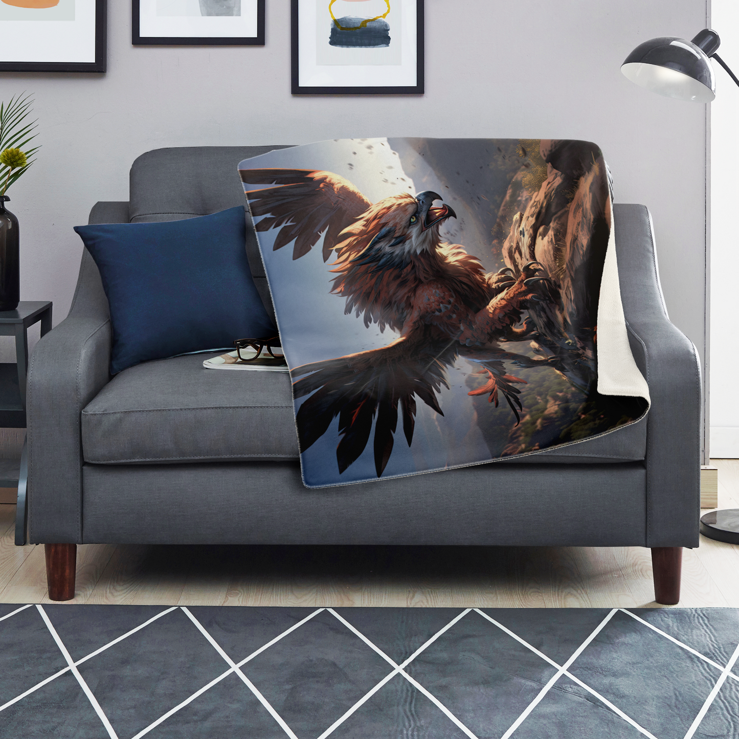 Griffon Touchdown Premium Microfleece Blanket