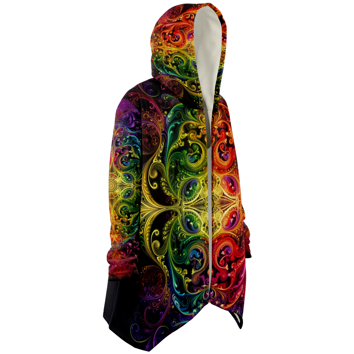 Rainbow Lace Microfleece Festival Cloak