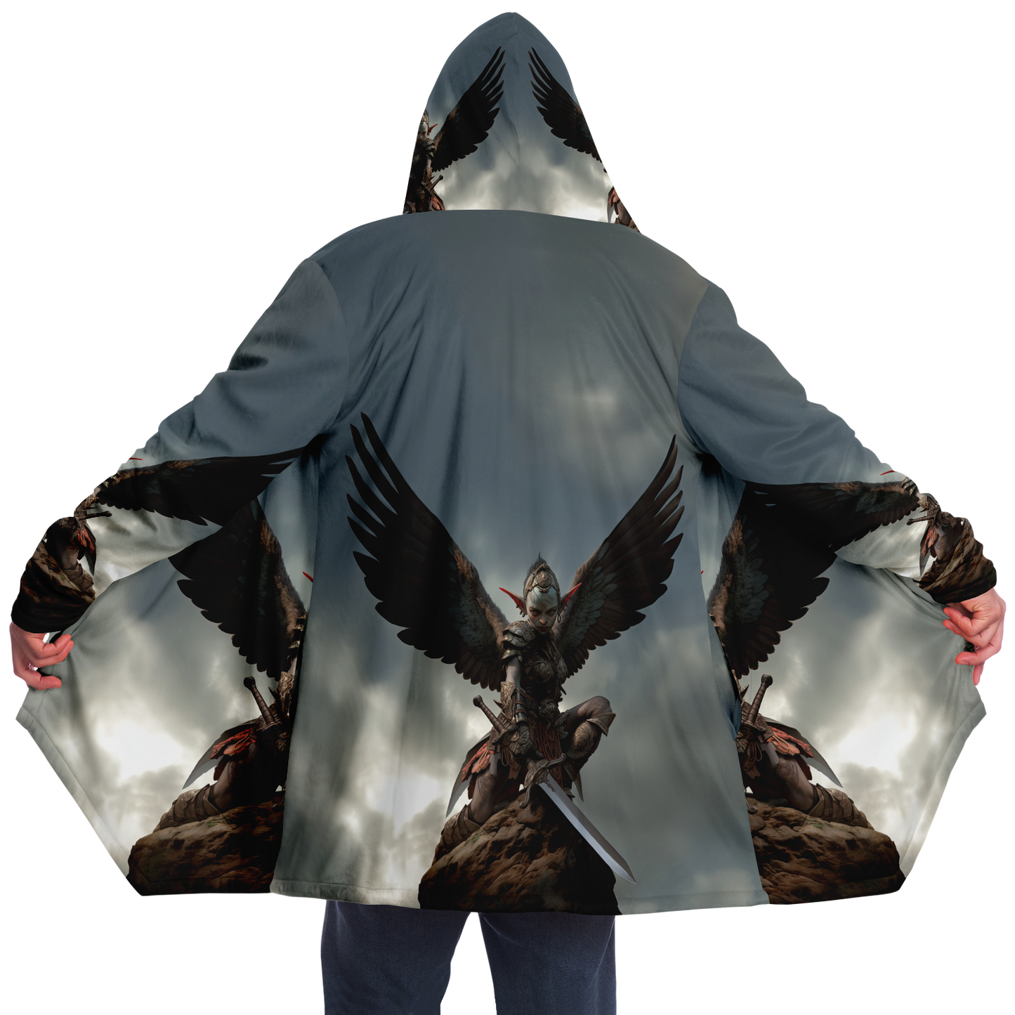 Goblin Harpy Queens Gaurd Microfleece Cloak