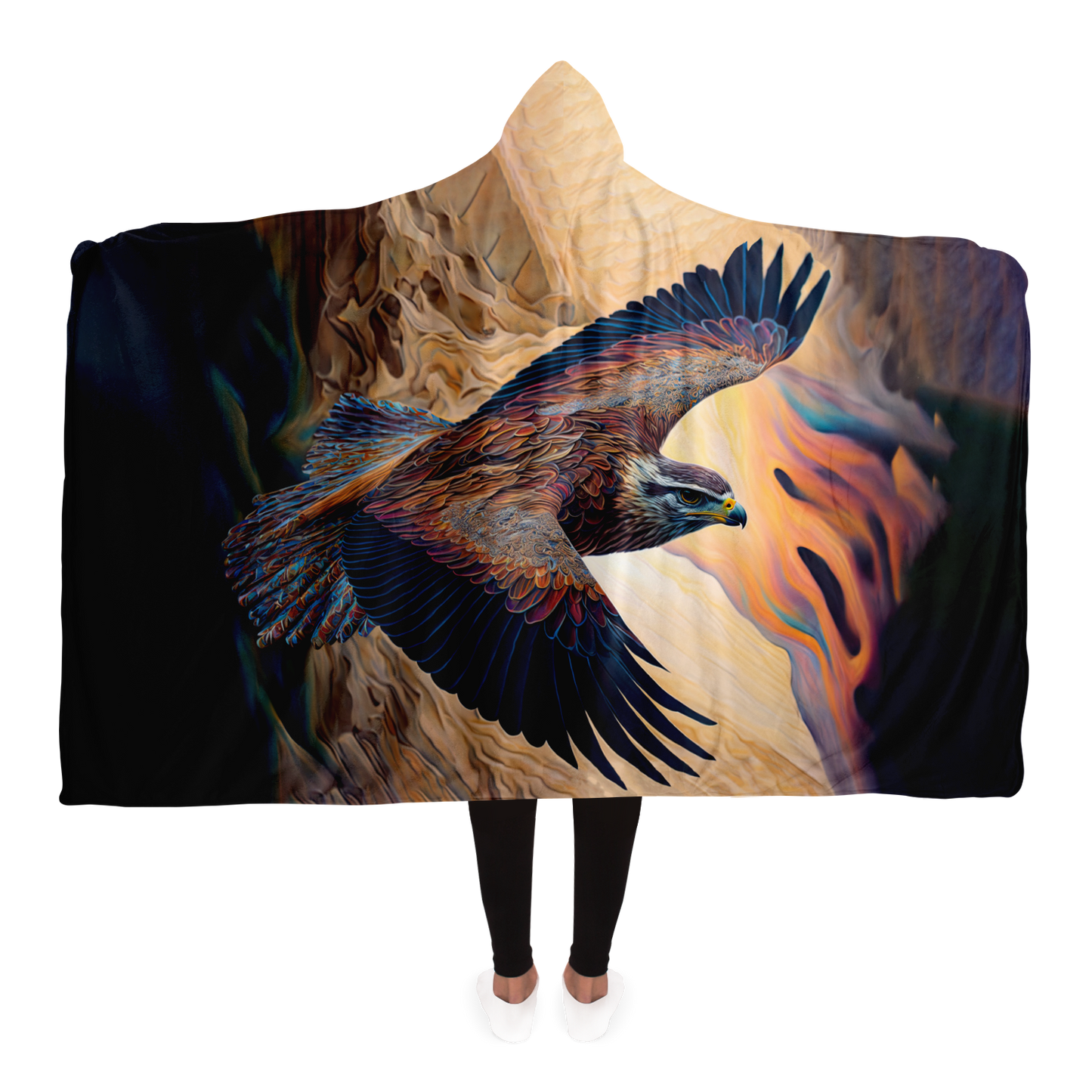 Falcons Flight Hooded Blanket