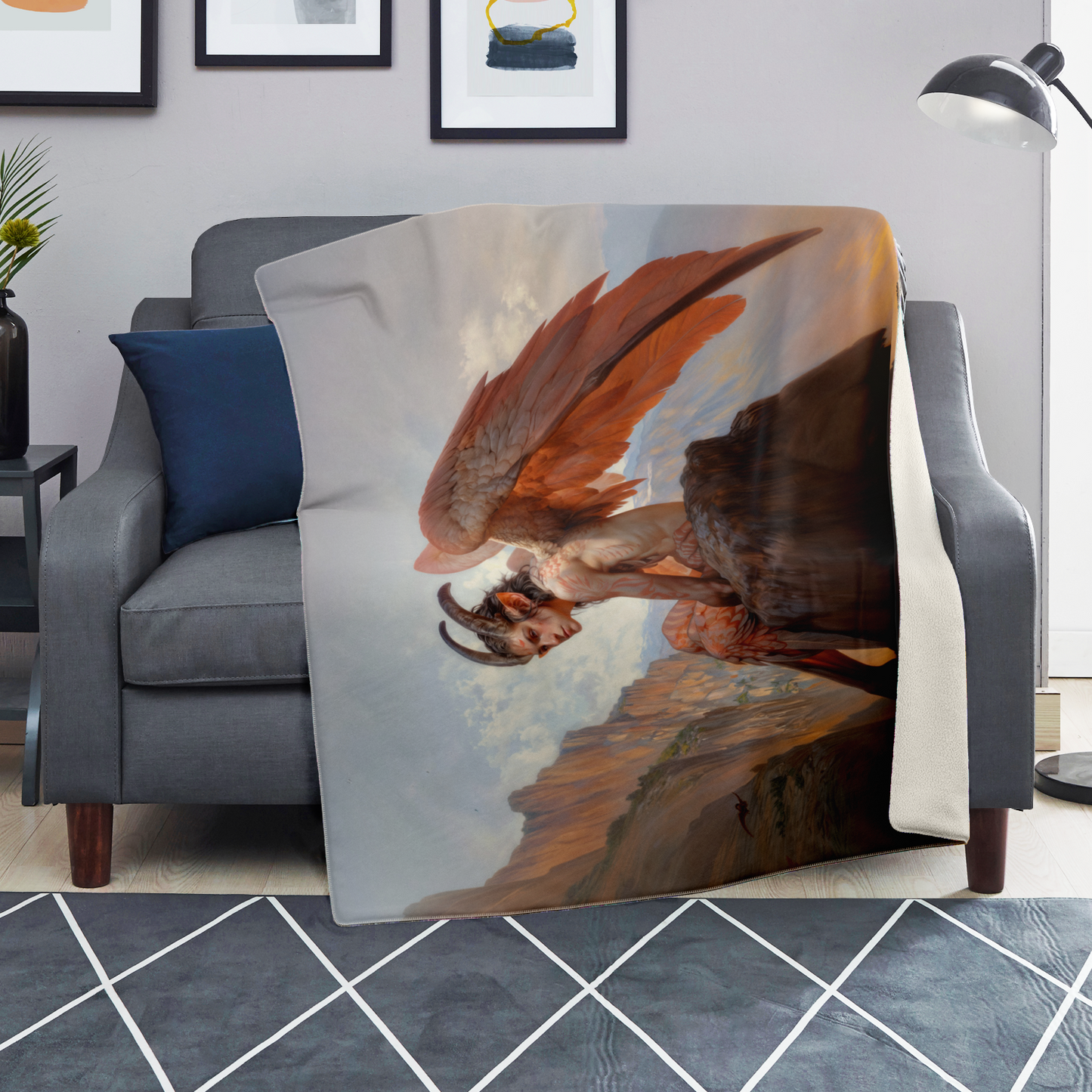 Wings of the Forgotten Dawn Premium Microfleece Blanket