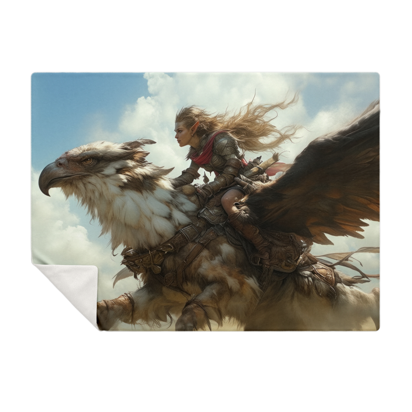 Griffin Rider - Premium Microfleece Blanket