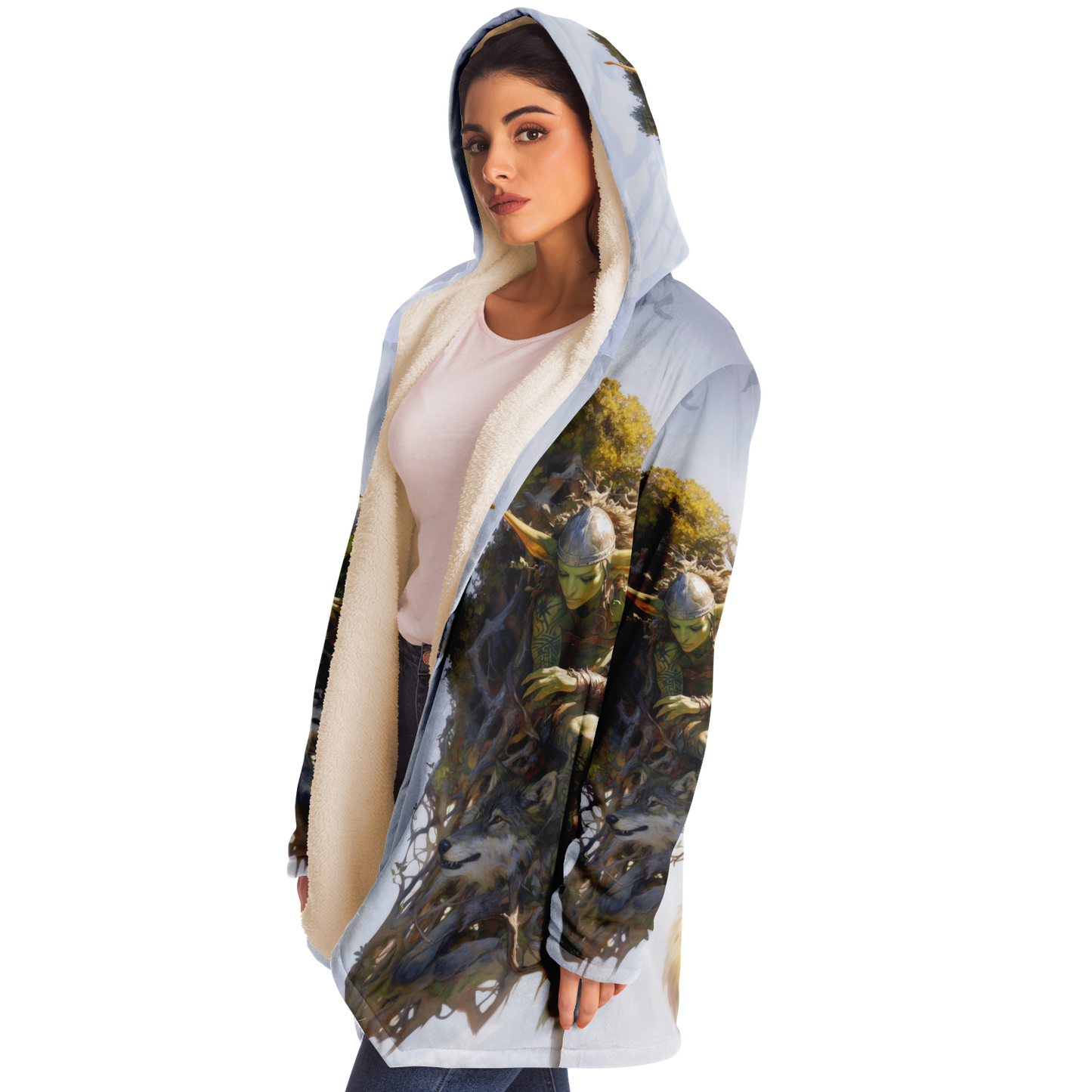 Floating Gardens Escape Microfleece Cloak