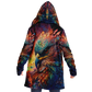 Rainbow Winged Falcon Microfleece Cloak