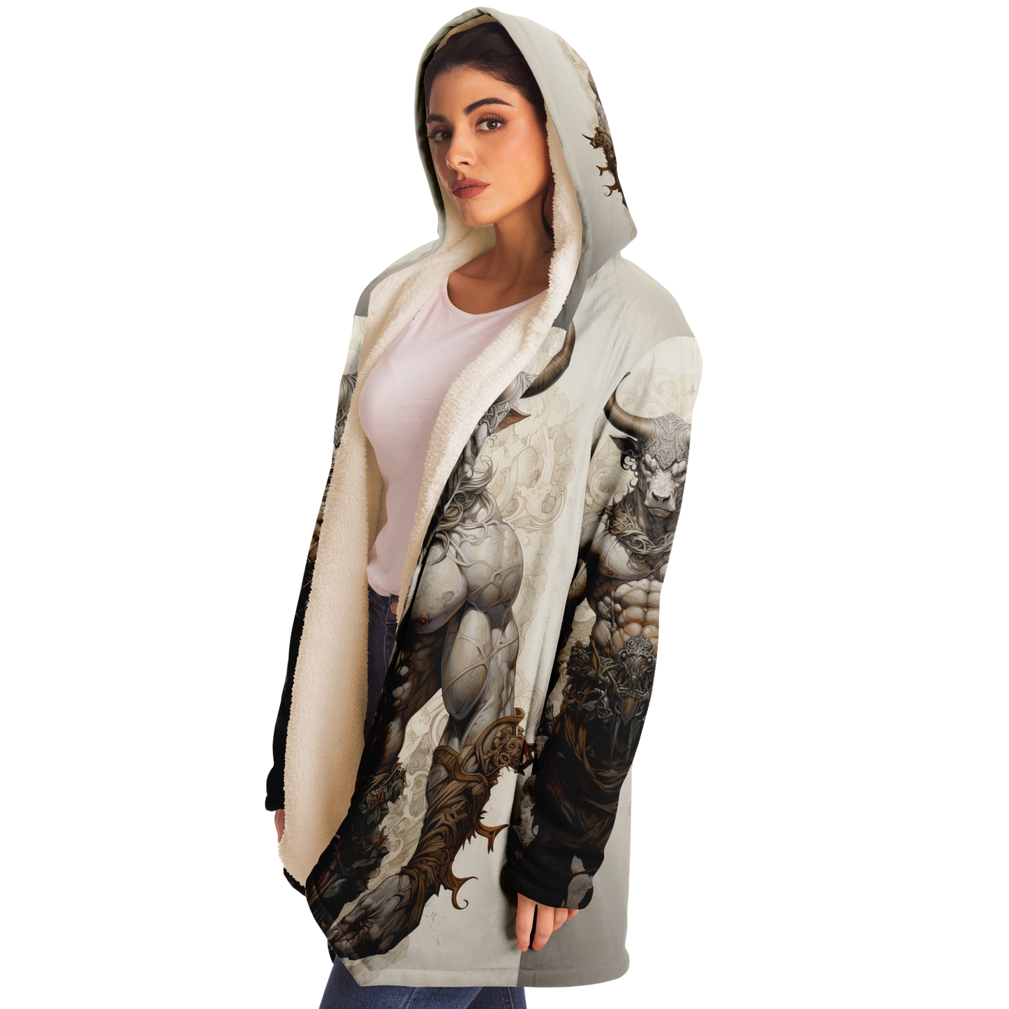 Minotaur Deity Microfleece Cloak