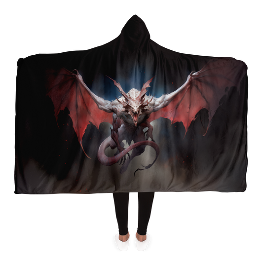 Winged Nightmare Hooded Blanket