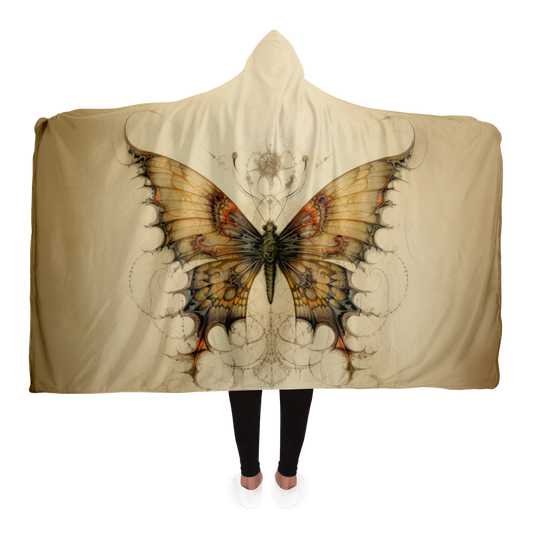 Dragontailed Butterfly Hooded Blanket