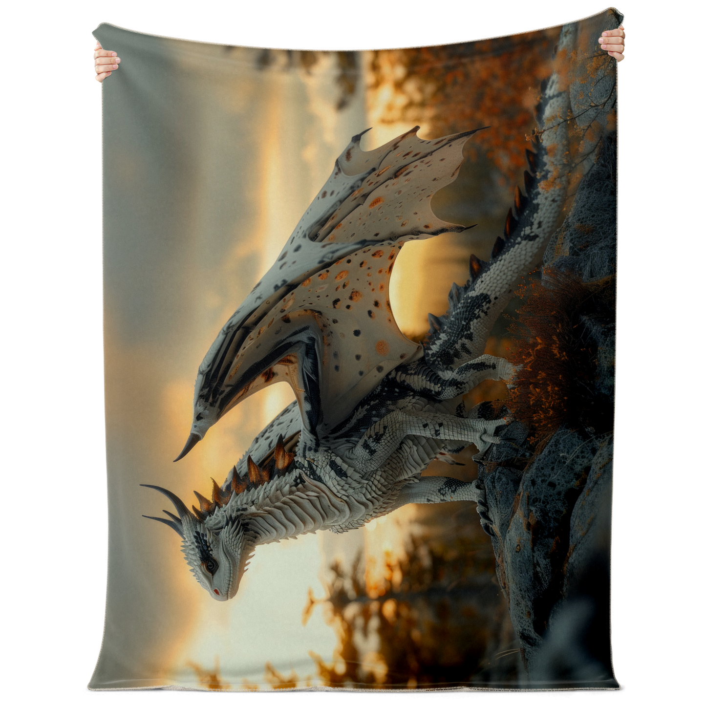 Dawnbringer Drake Premium Microfleece Blanket