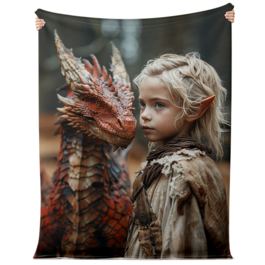 Premium Microfleece Dragon Rider In Training Blanket