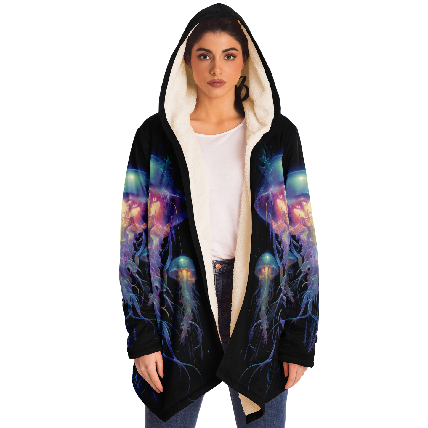 Space Jellyfish Microfleece Cloak