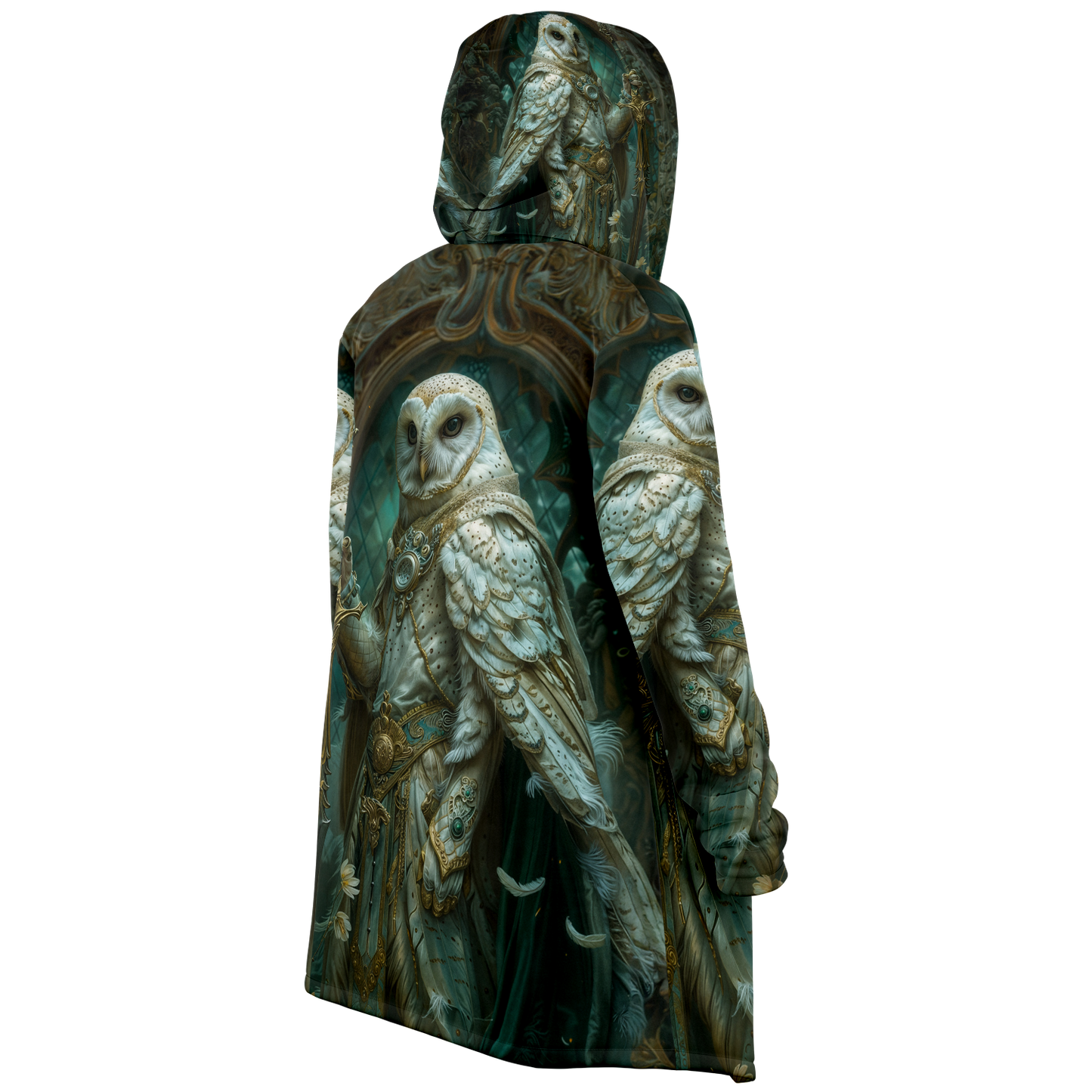 Whitewing Of The Feathered Dawn Microfleece Cloak