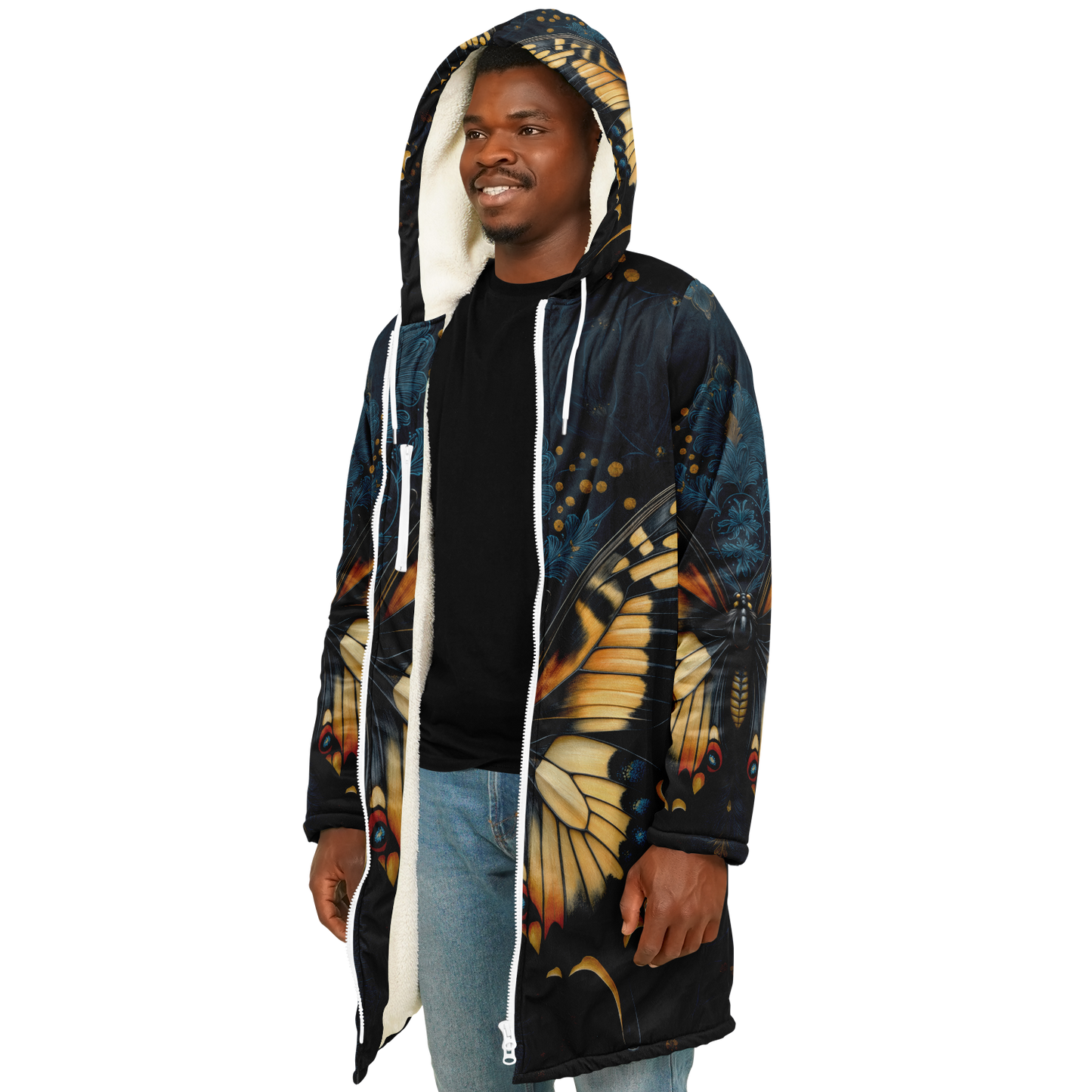 Moonlit Dragontail Butterfly Zipper Cloak