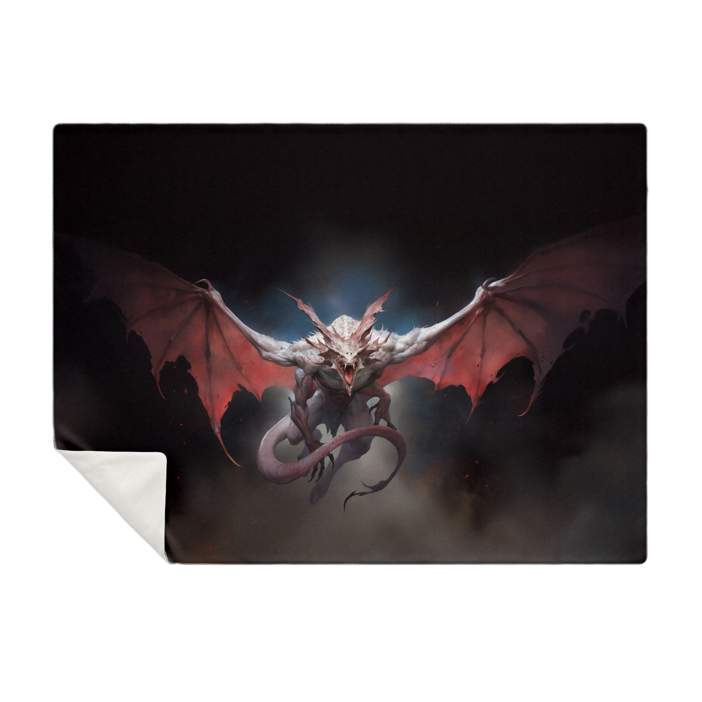 Winged Nightmare Premium Microfleece Blanket