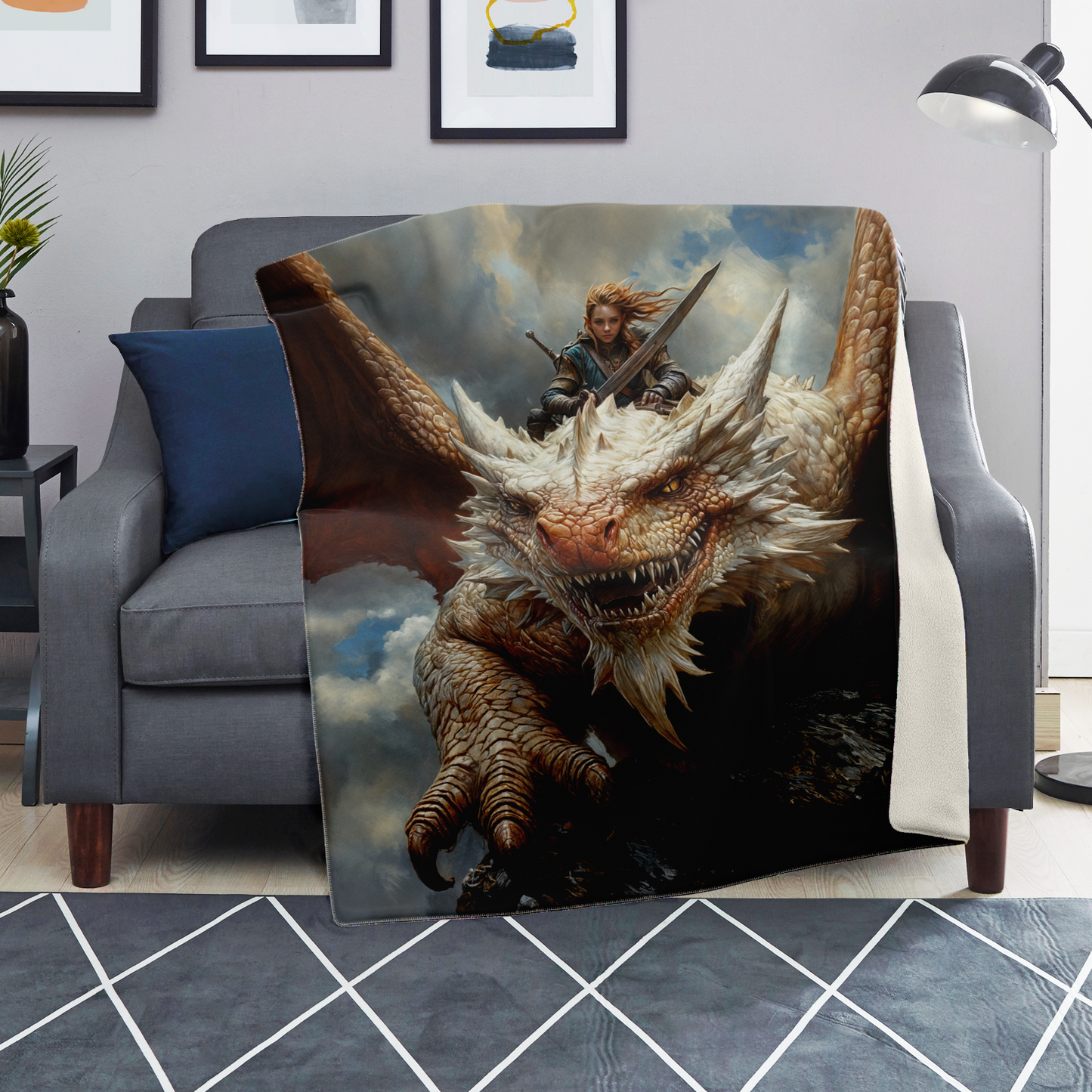 Skyborn Fury Premium Microfleece Blanket