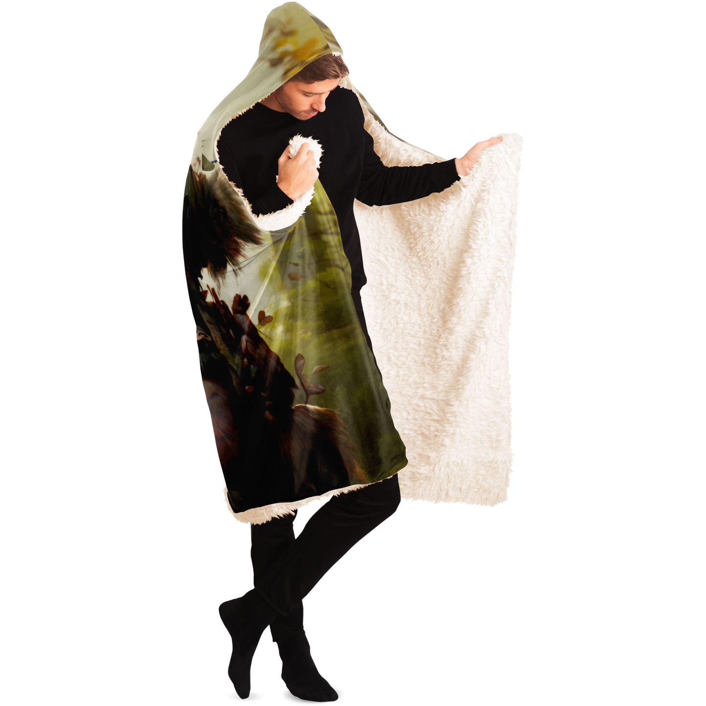 Feathered Jester Hooded Blanket