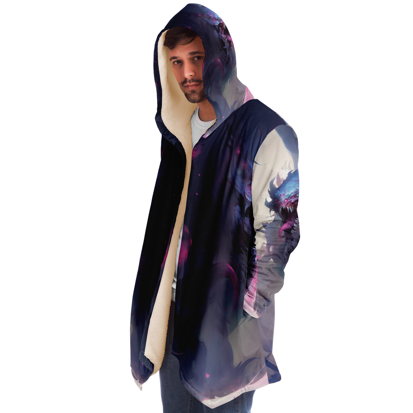 Kraken Of The Void Microfleece Cloak