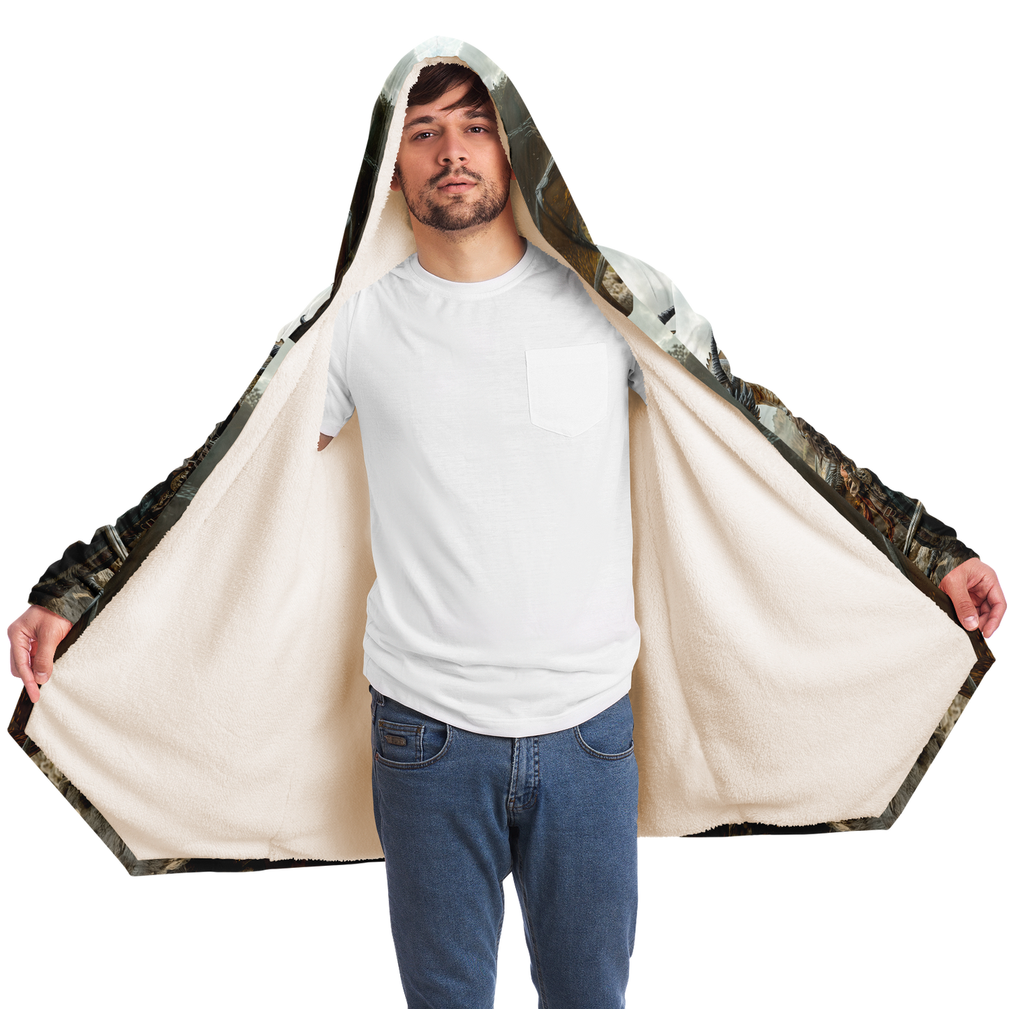 Oathbound by Fire and Steel Microfleece Cloak