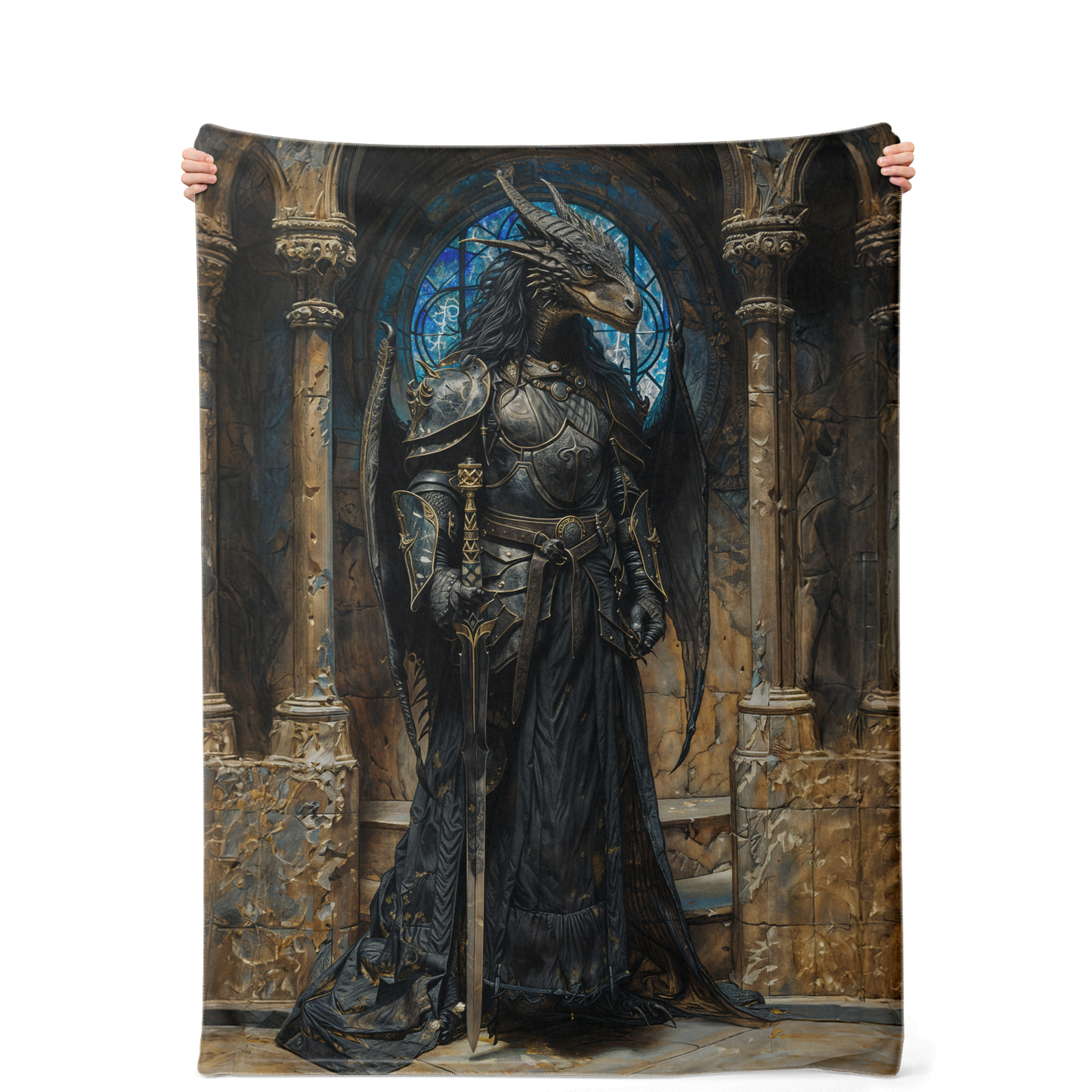 Black Knight Premium Microfleece Blanket