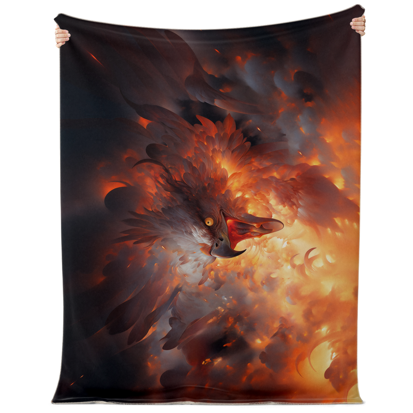 Phoenix Fury Premium Microfleece Blanket