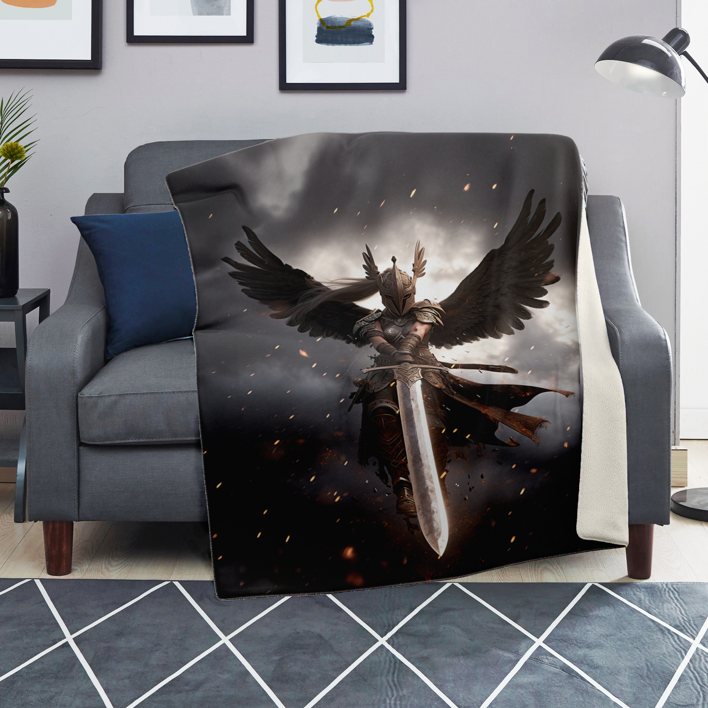 Valkyrie Justice Premium Microfleece Blanket