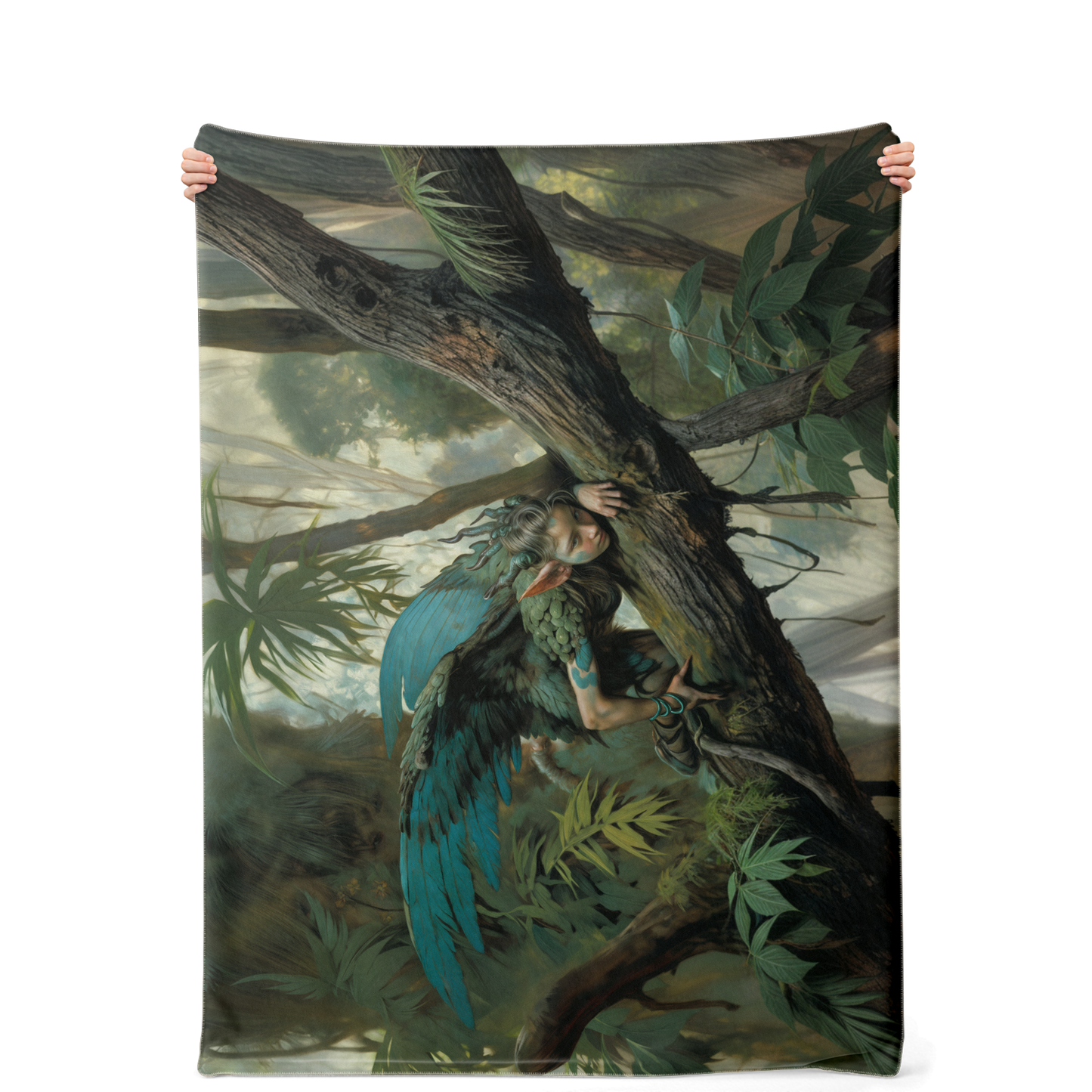 The Woodland Sprite’s Watcher Premium Microfleece Blanket