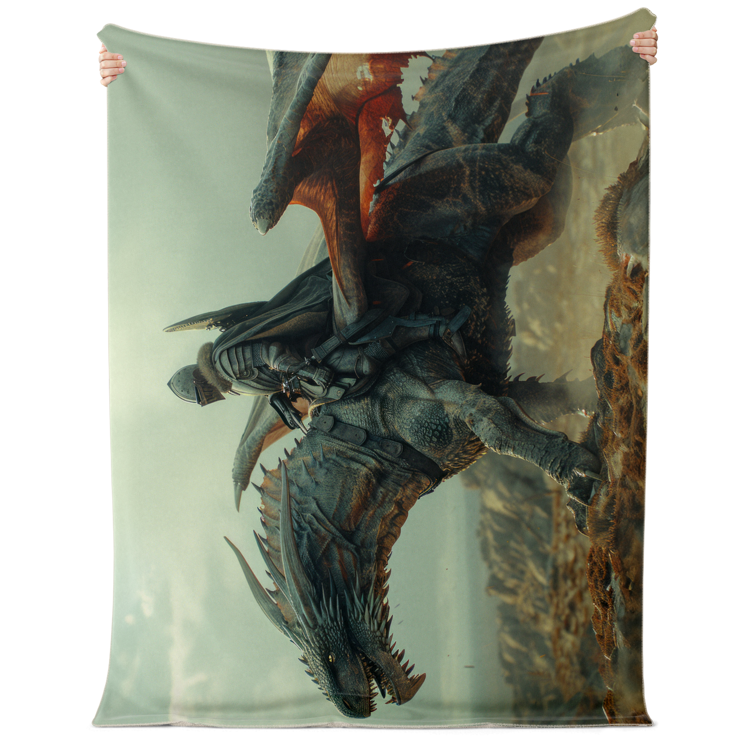 Premium Microfleece Dragon Captain Blanket