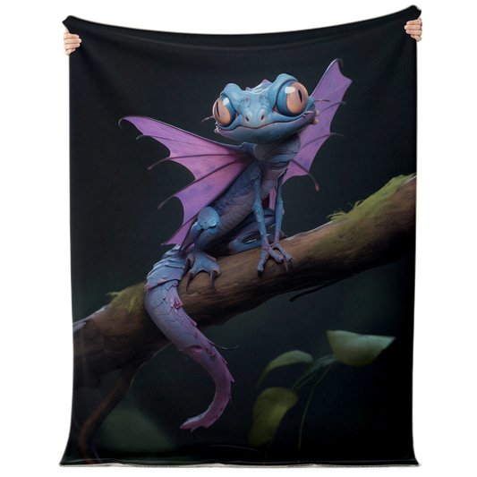 Premium Microfleece Pixie Dragonfly Blanket