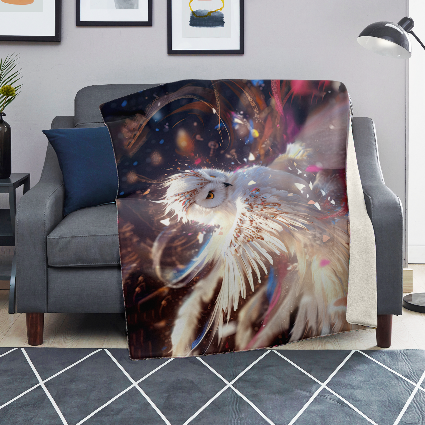 Owl Magic Premium Microfleece Blanket