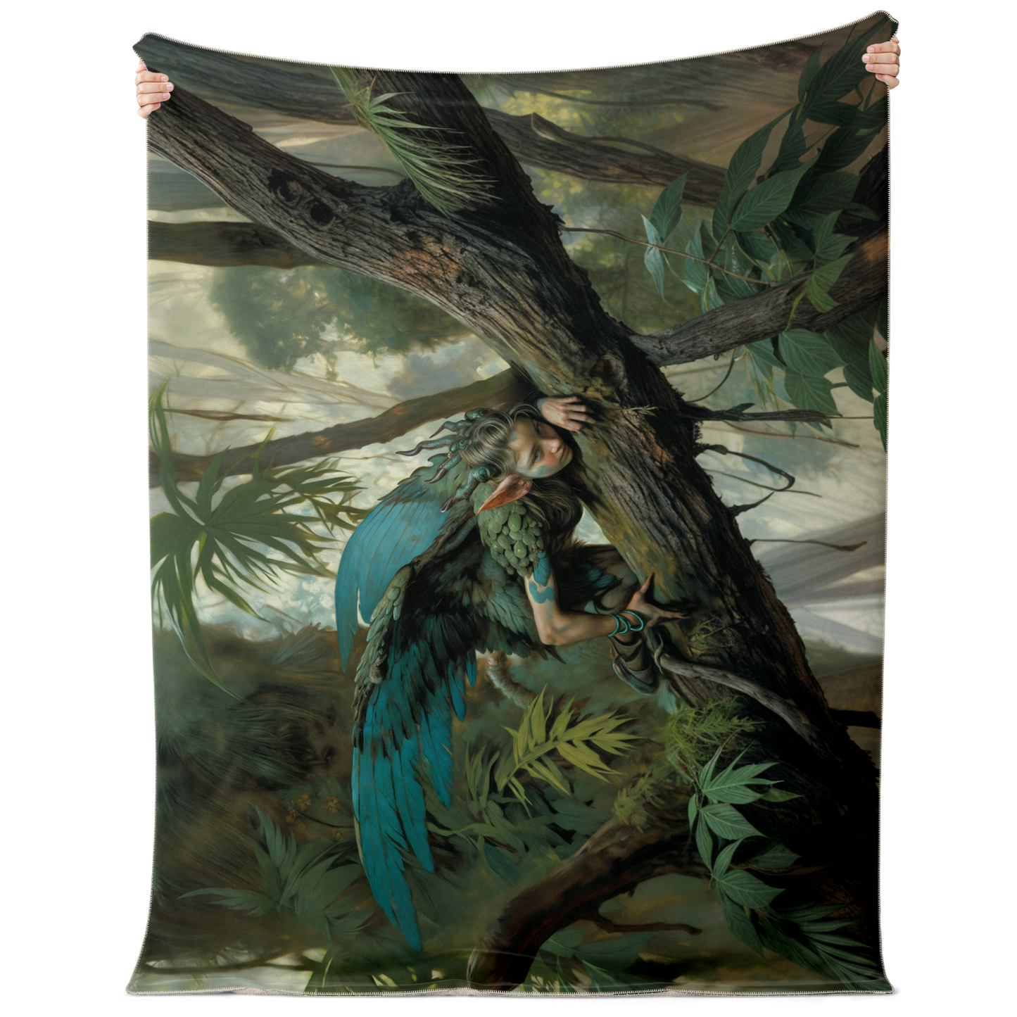 The Woodland Sprite’s Watcher Premium Microfleece Blanket