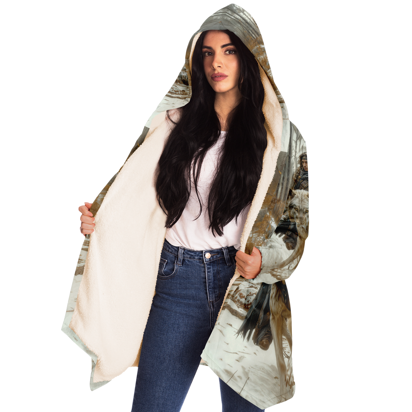 Wolf Rider Microfleece Cloak