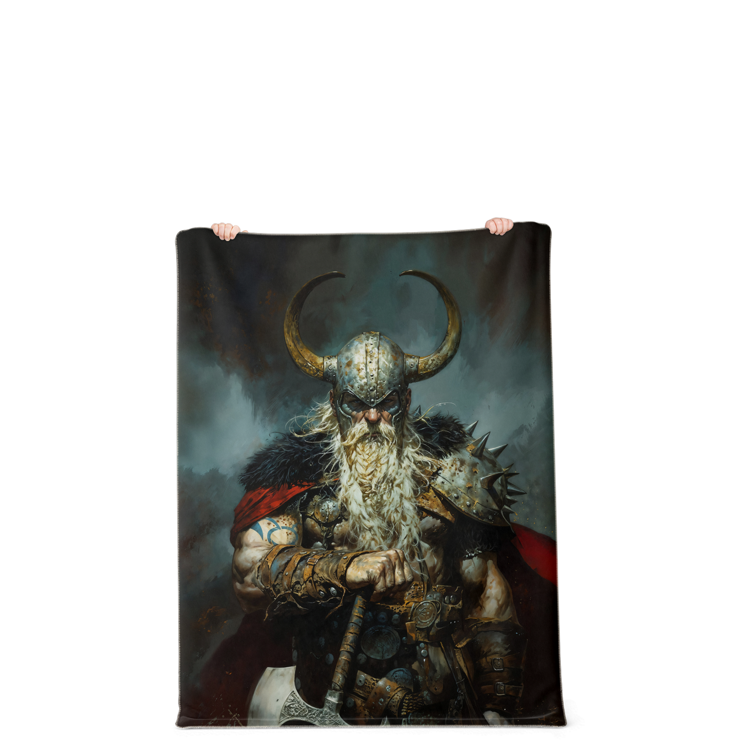 Battleworn Berserker Premium Microfleece Blanket