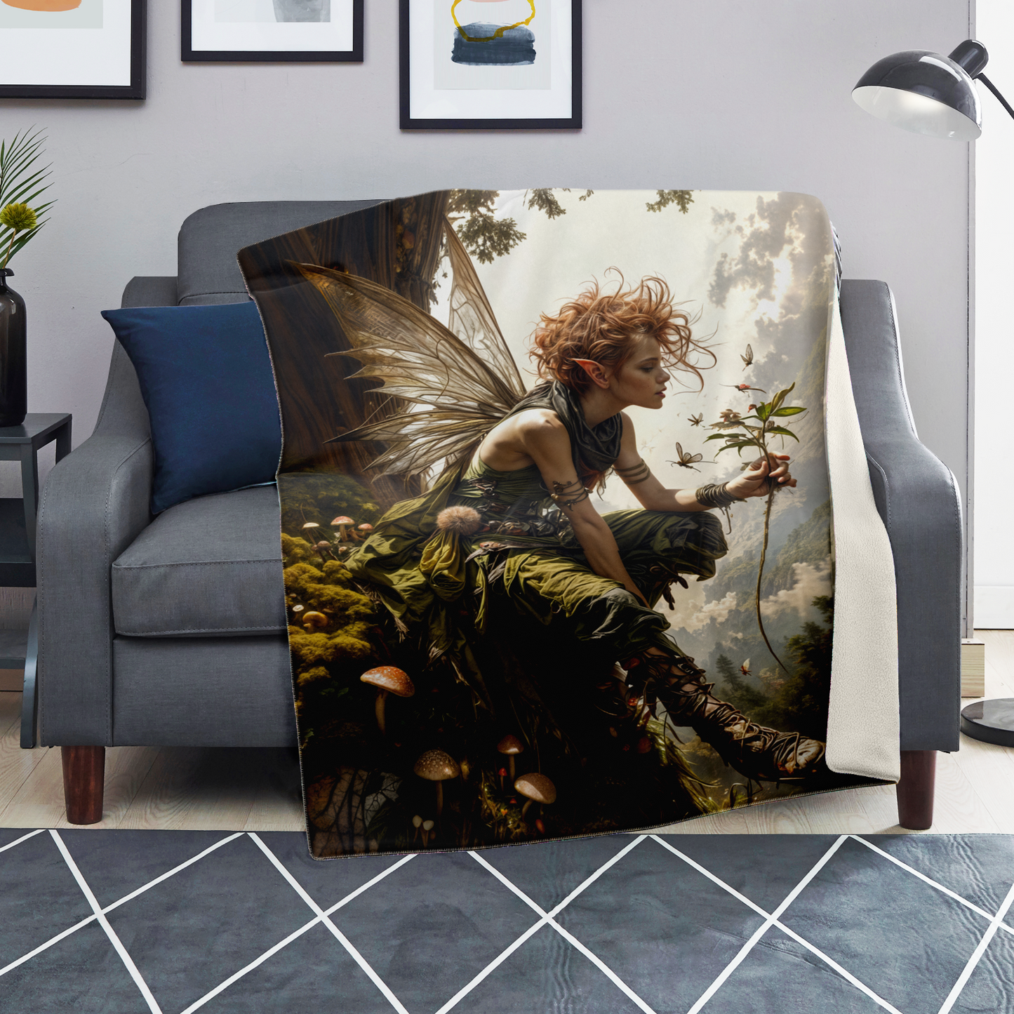 The Woodland Muse Premium Microfleece Blanket