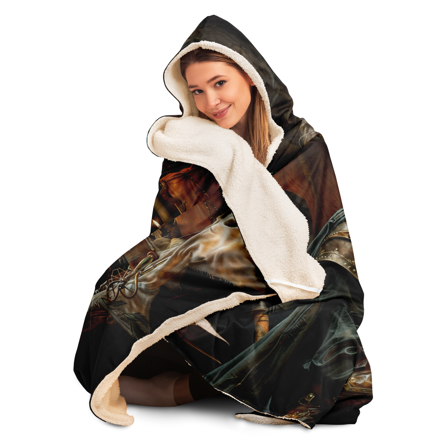 Candlelit Companions Hooded Blanket